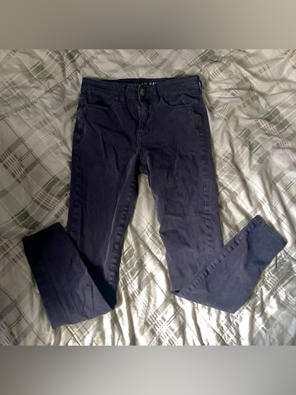 American Eagle Outfitters Faded Black Super Stretch Jeans